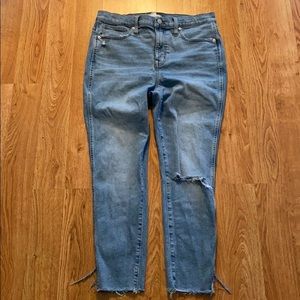 Madewell High-rise Skinny Crop Distressed Jeans